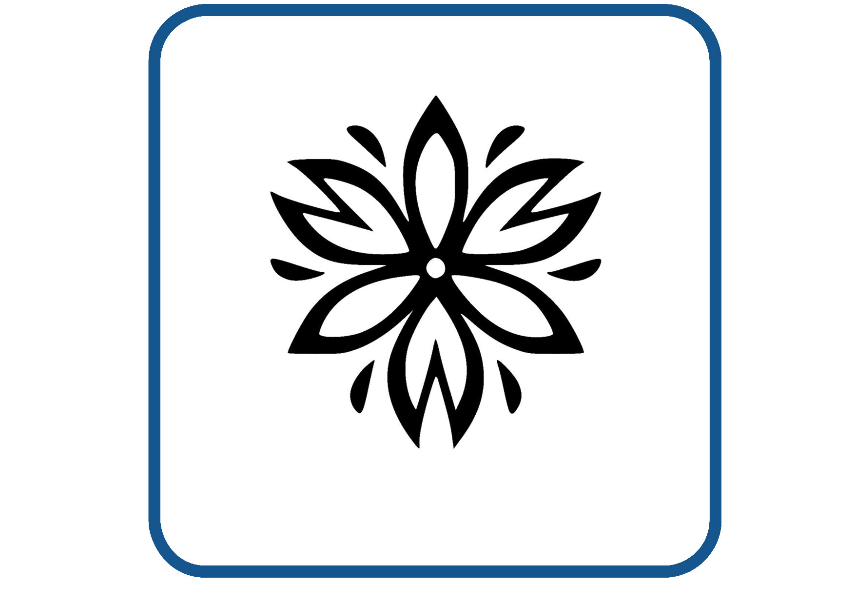 Bloem design 9 sticker
