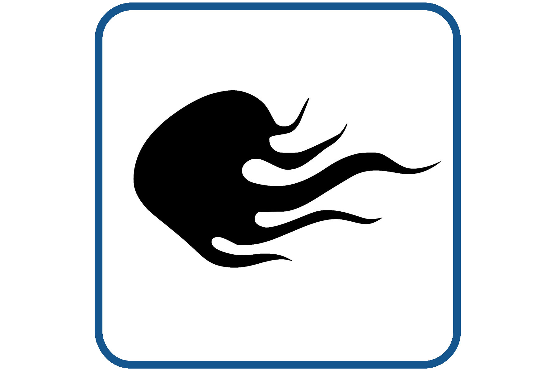 Vlammen design 5 sticker