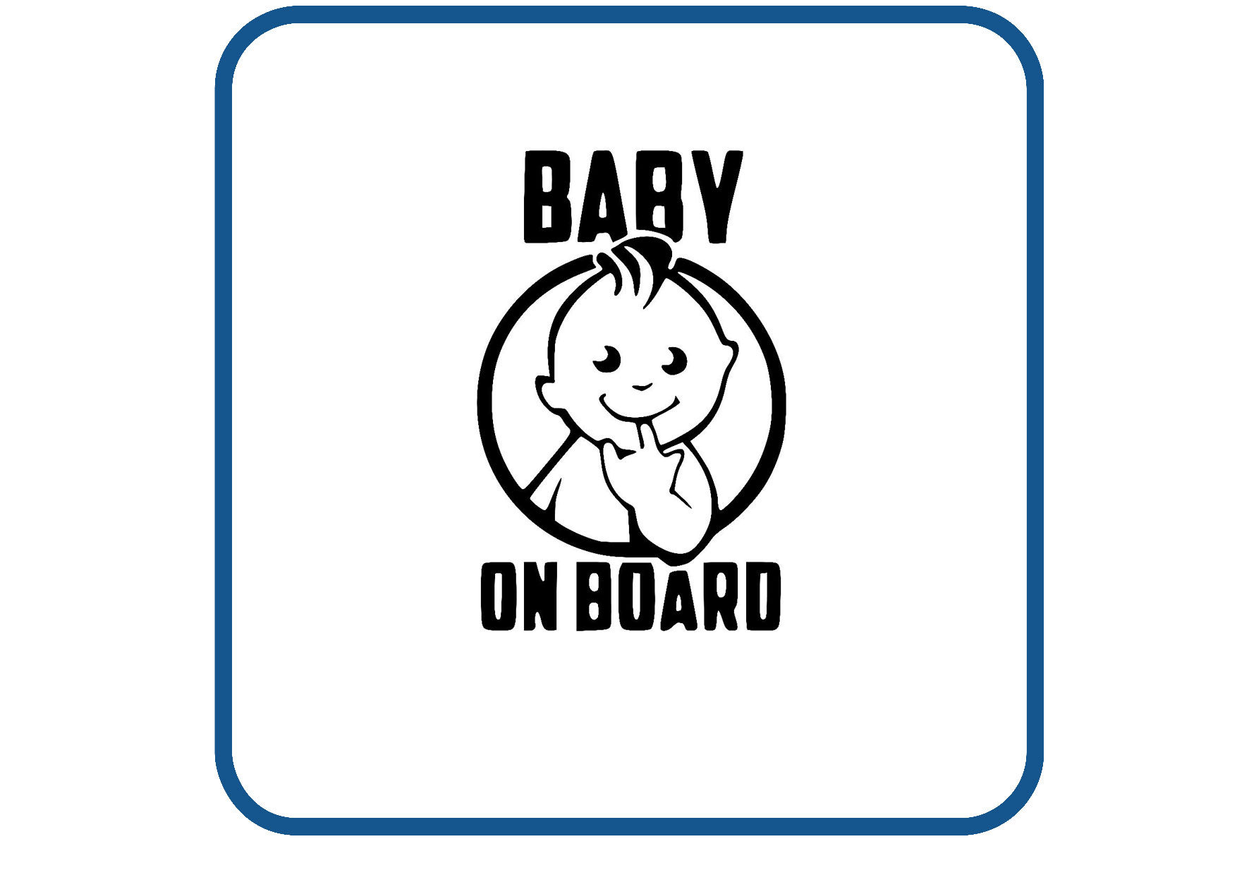 Baby on board design 3 sticker
