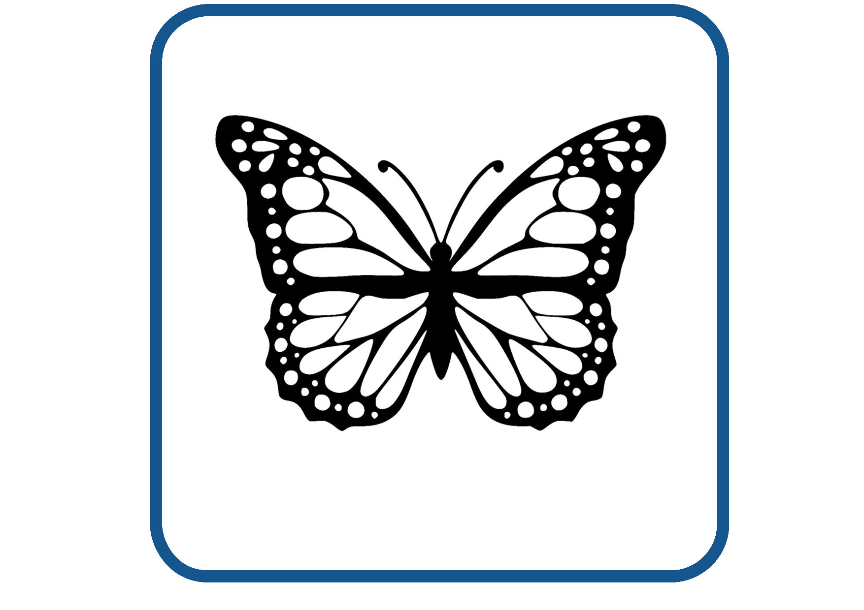 Vlinder design 28 sticker
