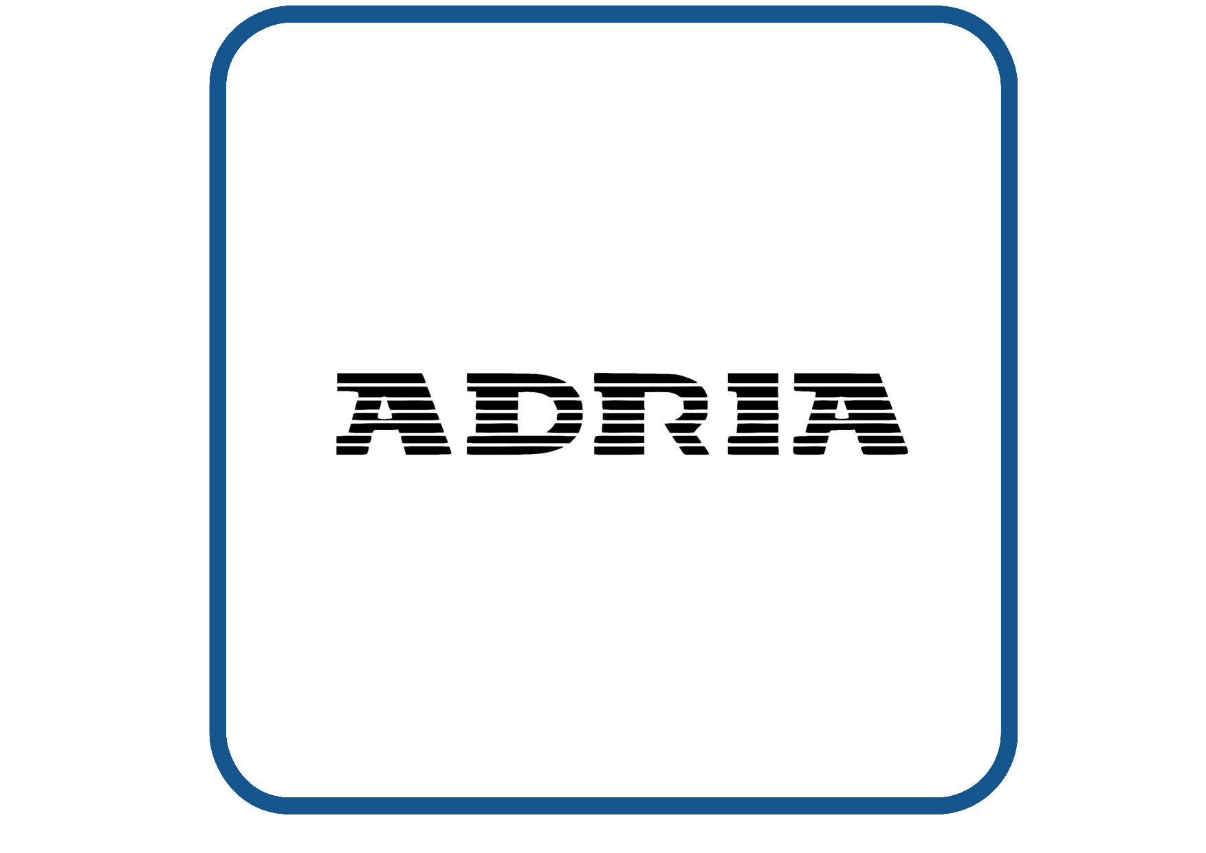 Adria gestreept caravan en camper sticker