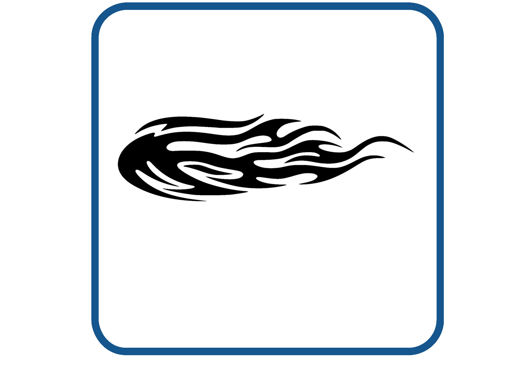 Vlammen design 61 sticker