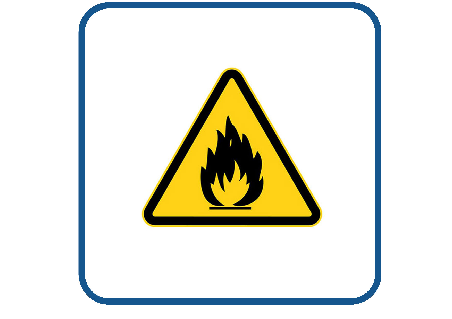 Brandgevaar sticker