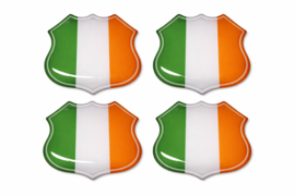 3D Ierland gel vlag stickers UV-bestendig