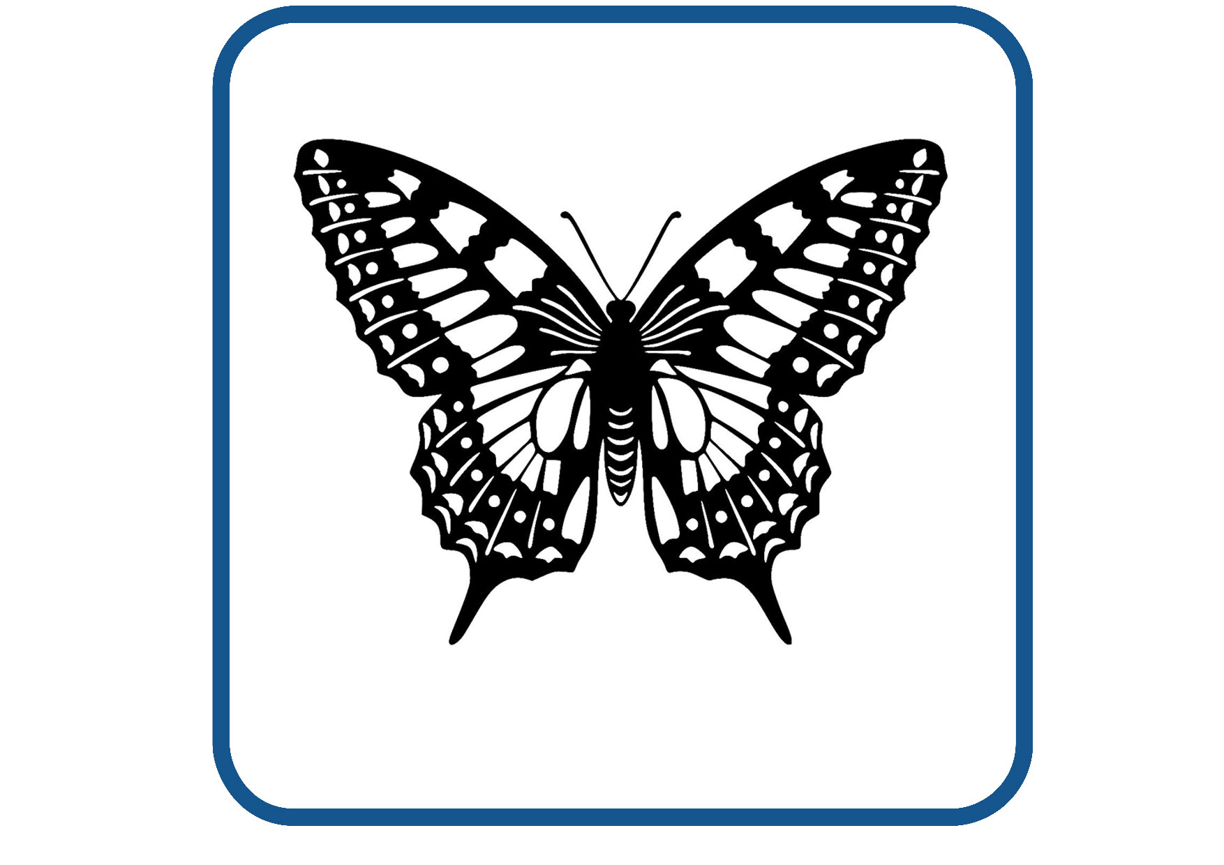 Vlinder design 27 sticker