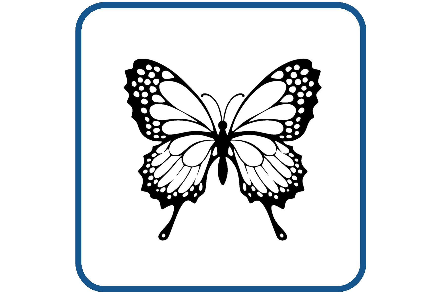 Vlinder design 29 sticker