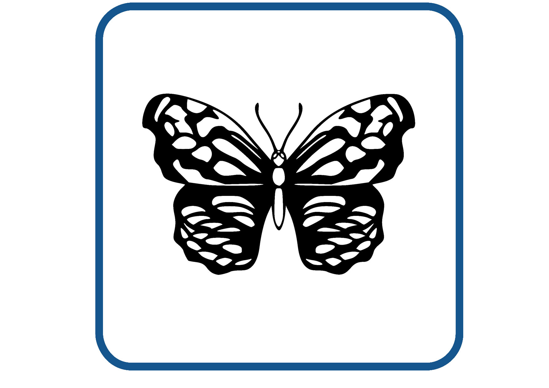 Vlinder design 44 sticker