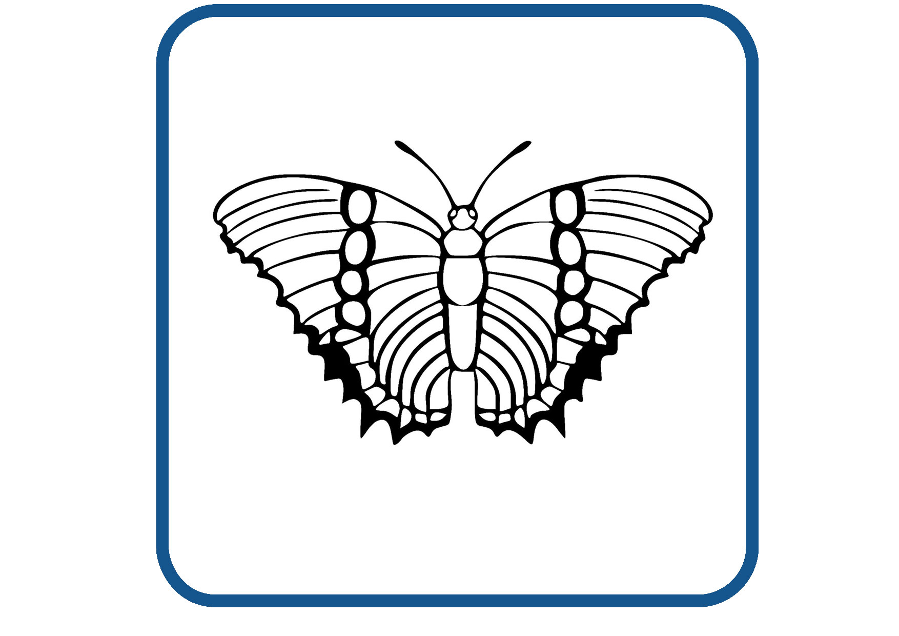 Vlinder design 35 sticker