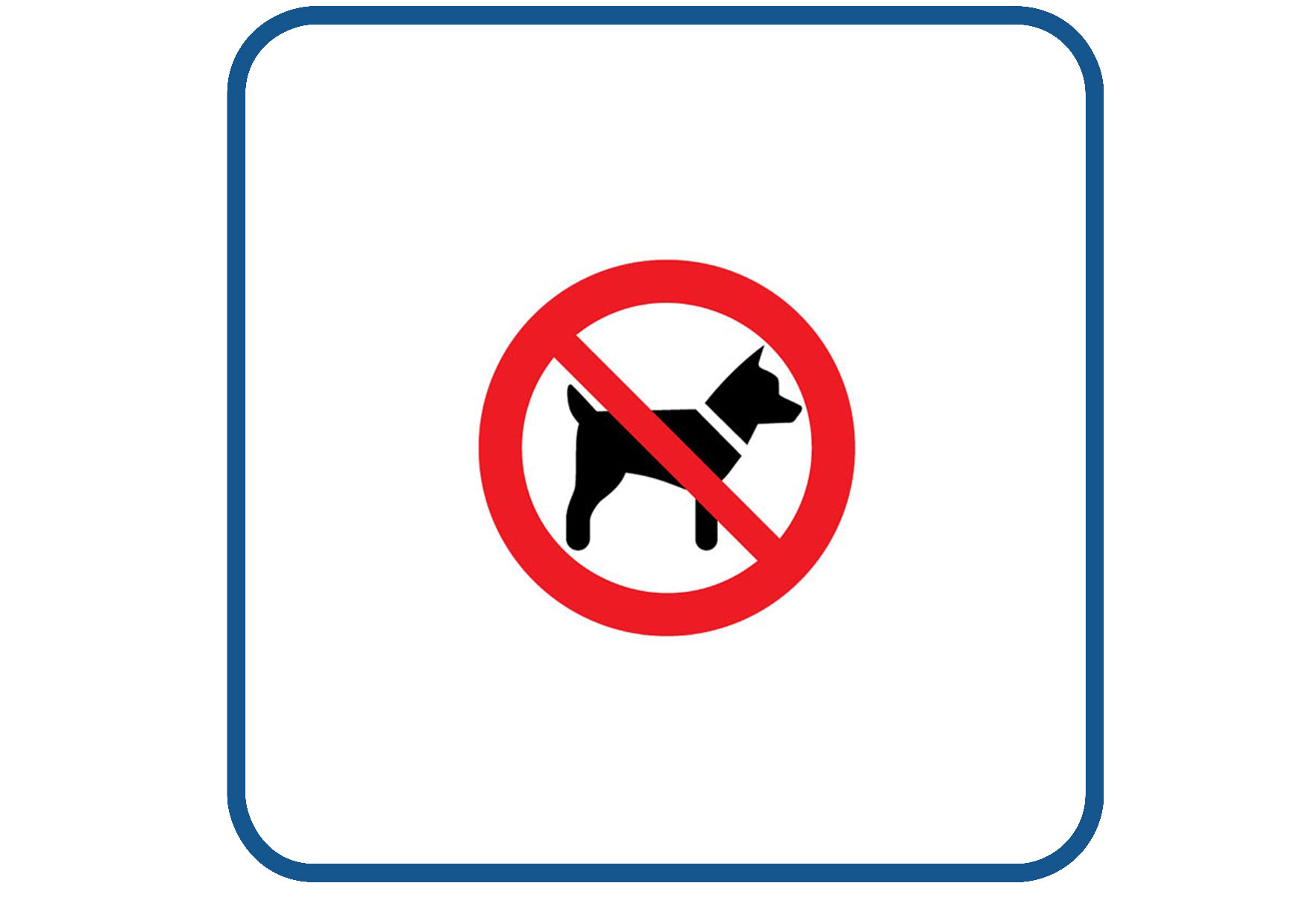 Verboden uit te laten sticker
