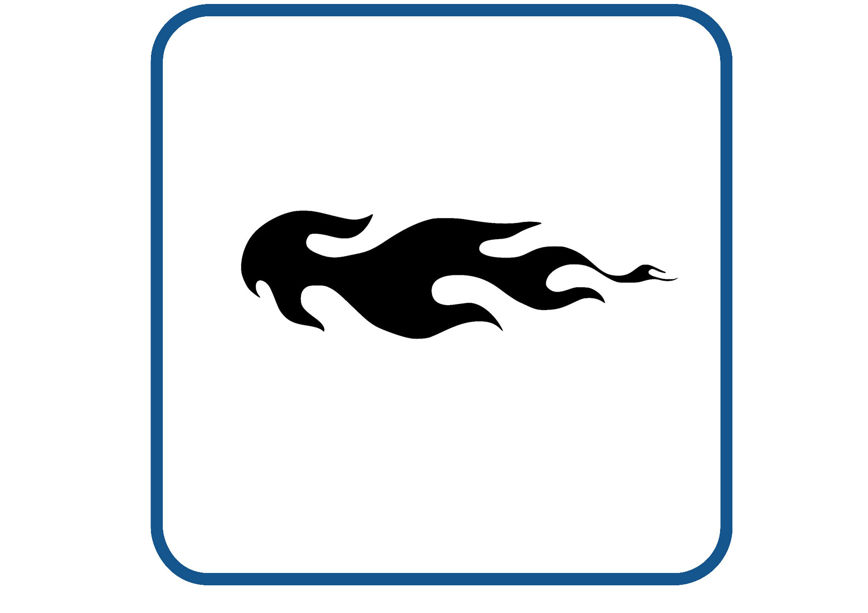 Vlammen design 6 sticker