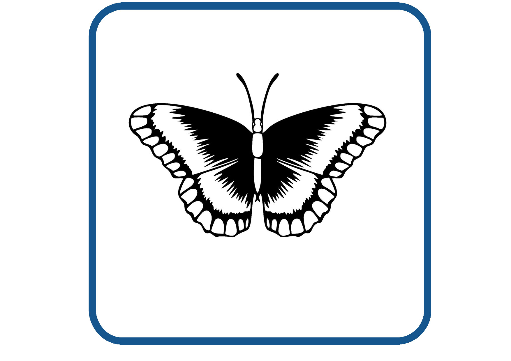 Vlinder design 31 sticker