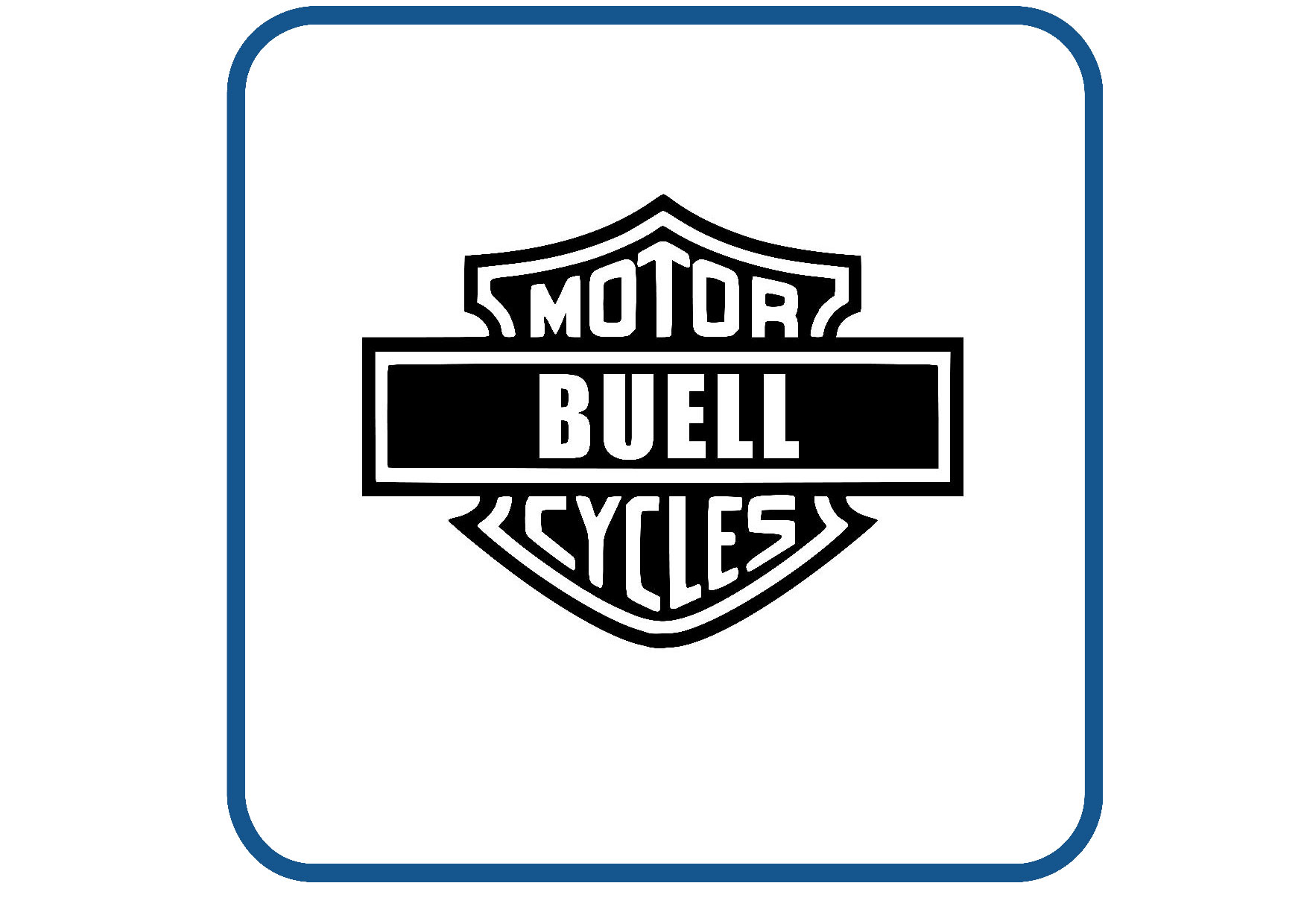 Buell logo design 2 sticker