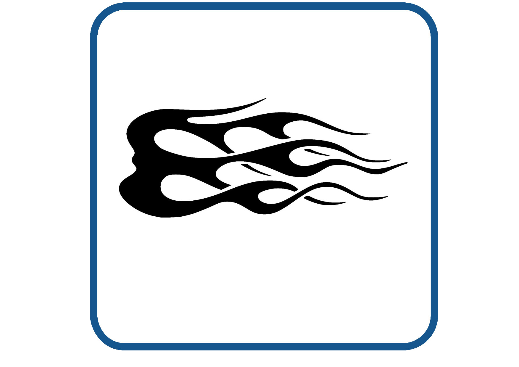 Vlammen design 44 sticker