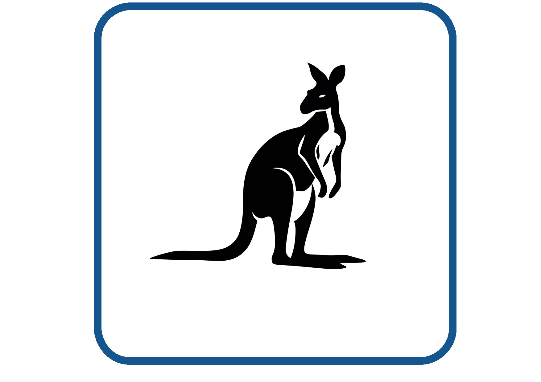 Kangaroo sticker