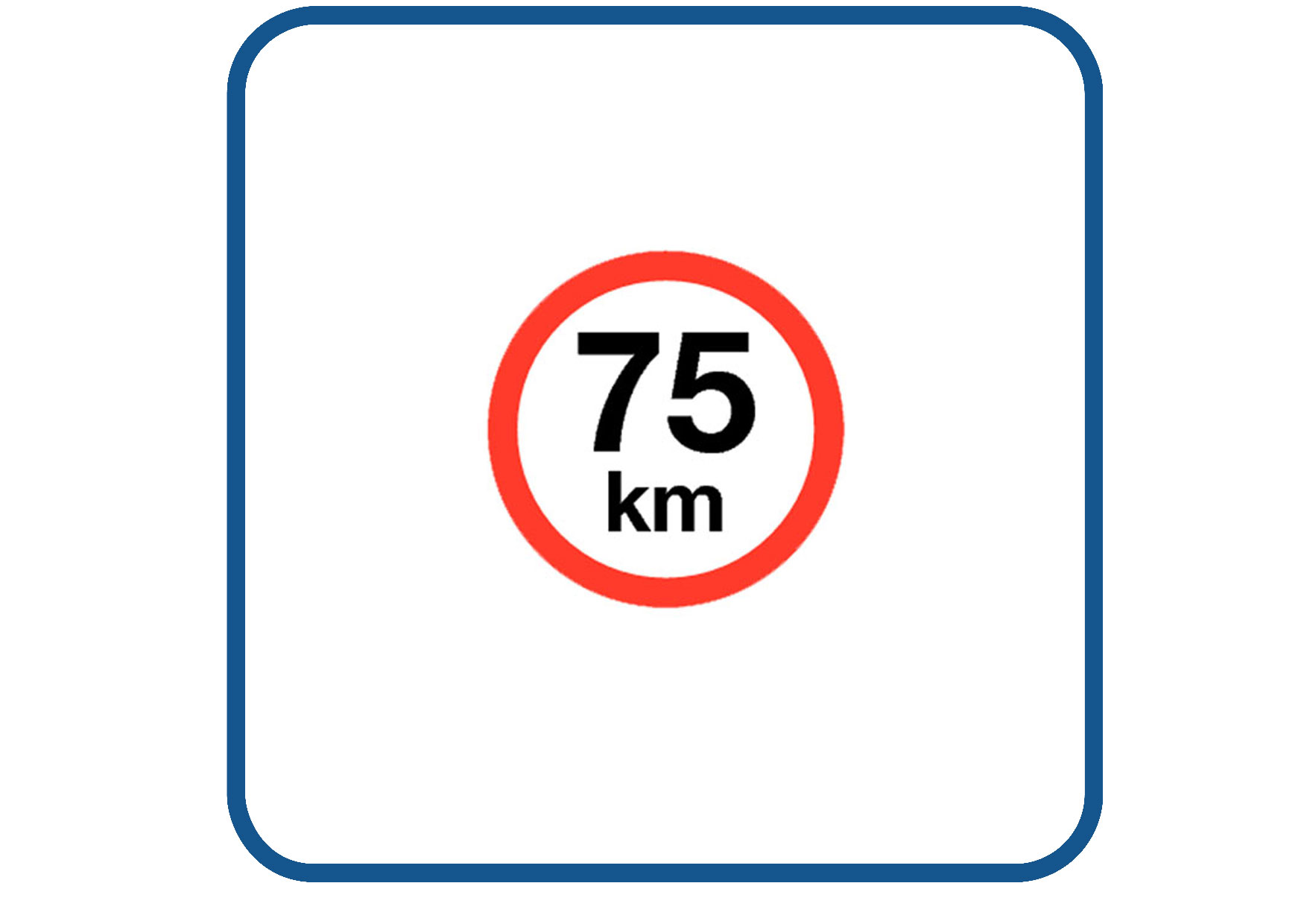 Max 75 KM sticker
