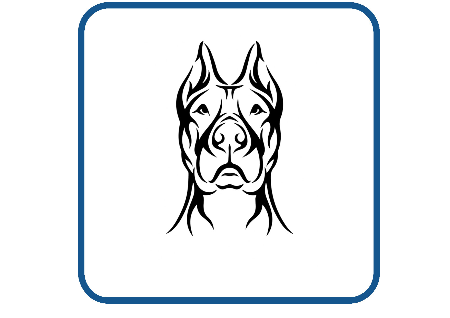 Pitbull design 2 sticker