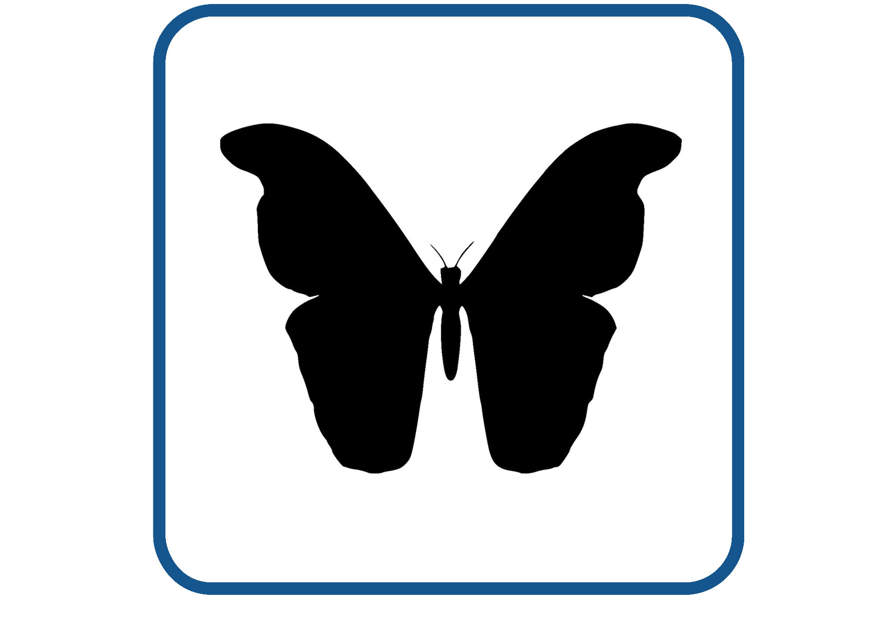 Vlinder design 16 sticker