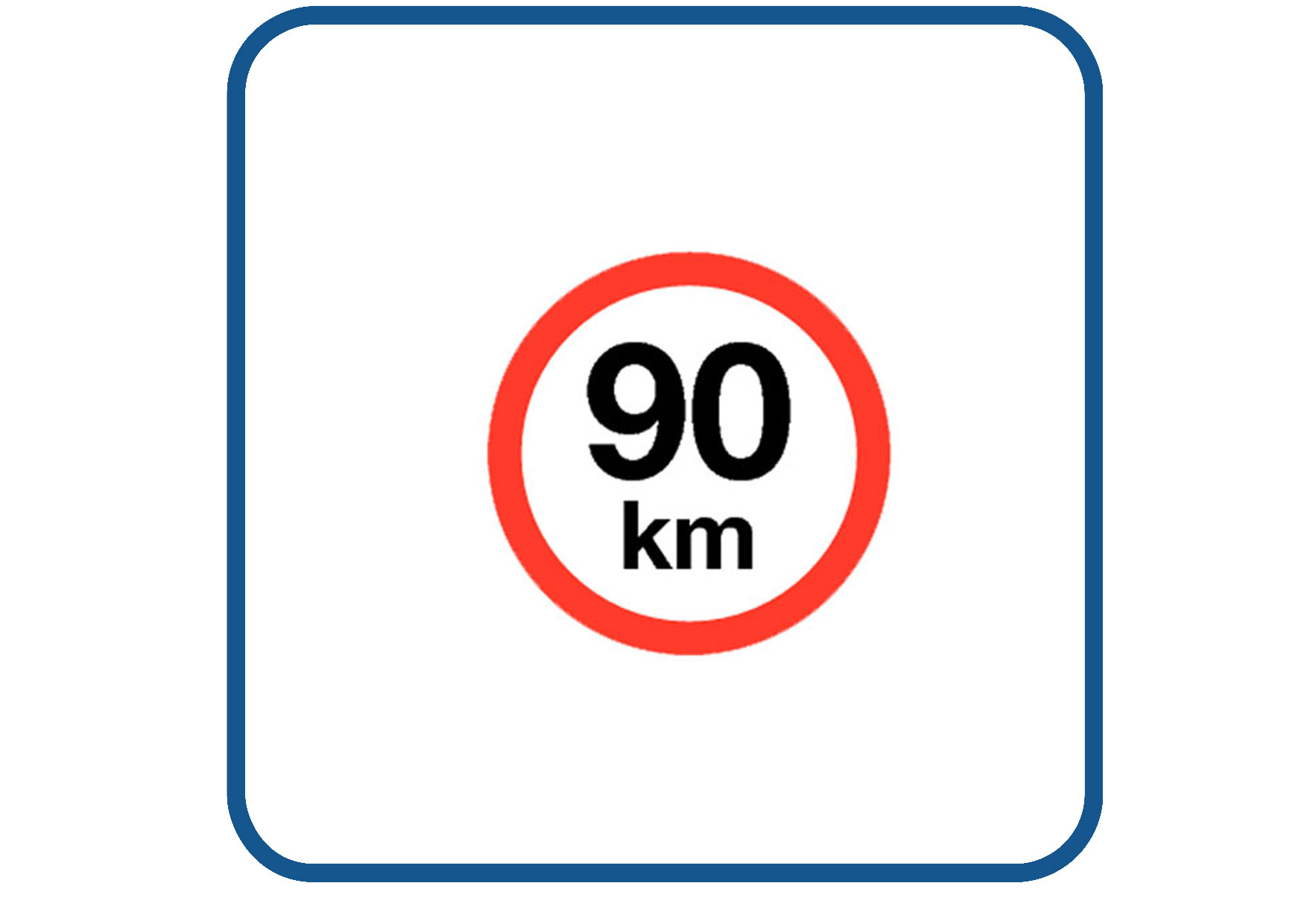 Max 90 KM sticker