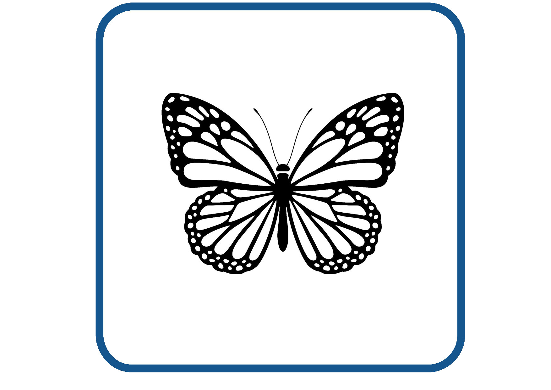 Vlinder design 3 sticker