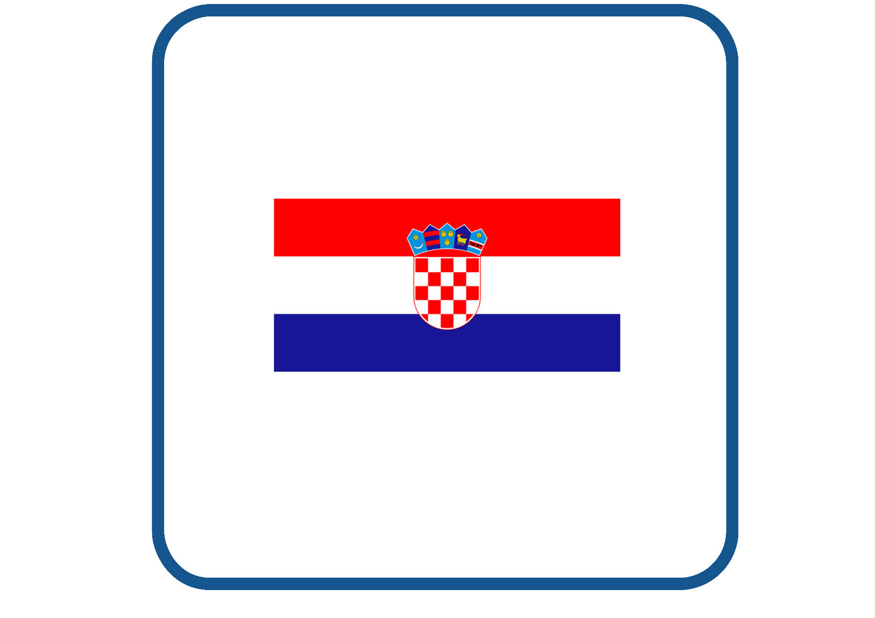 Kroatie vlag sticker