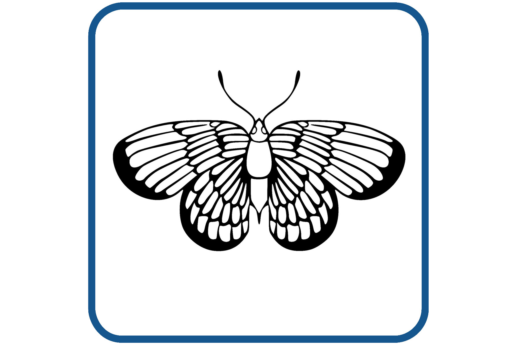 Vlinder design 45 sticker