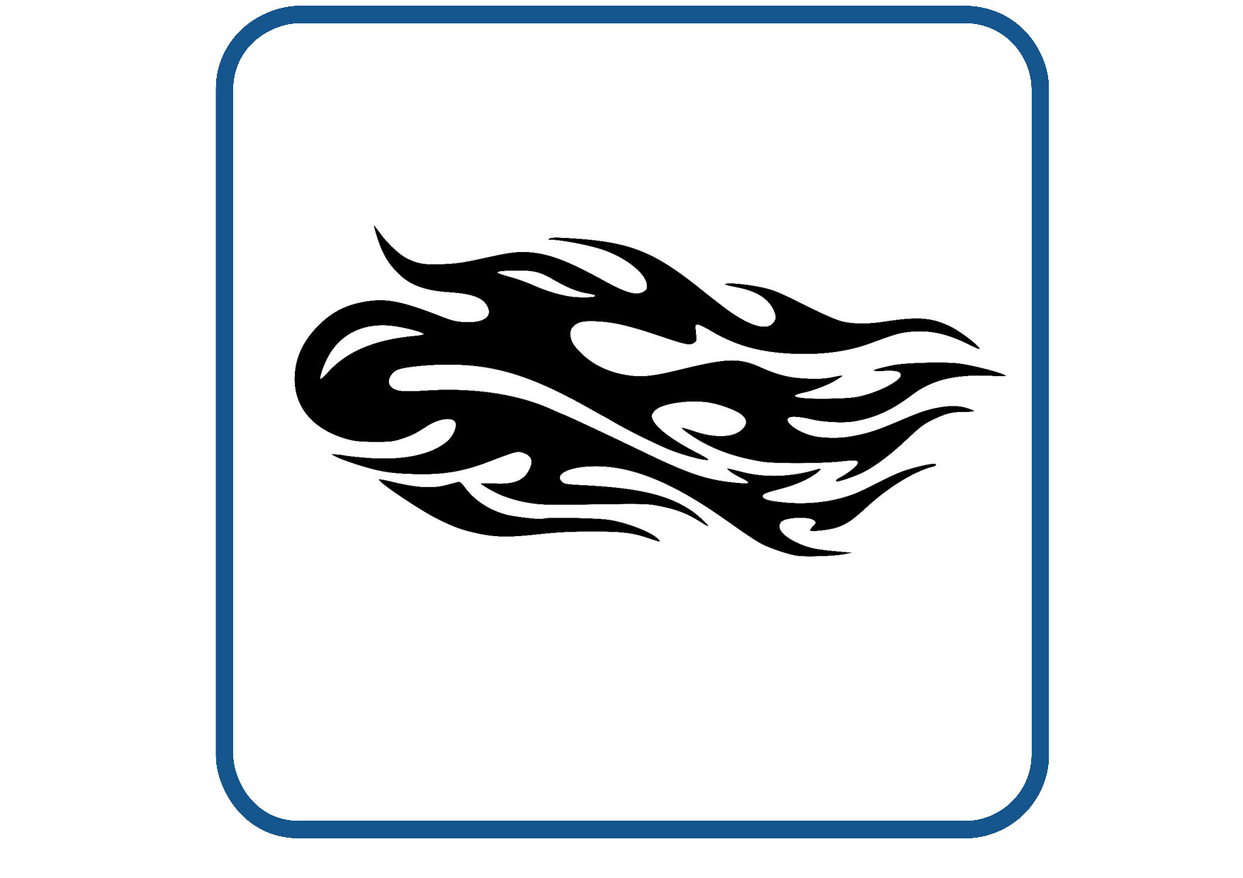 Vlammen design 55 sticker