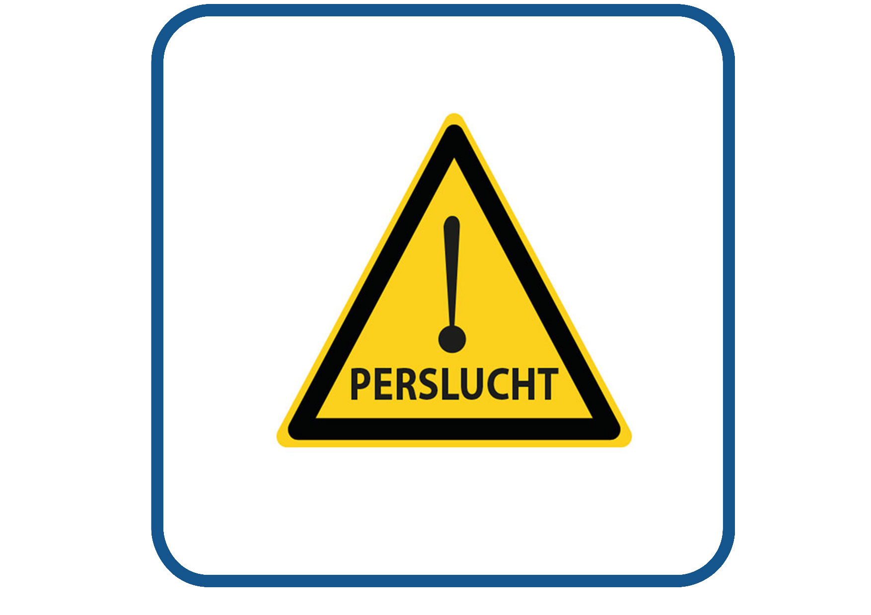Perslucht sticker