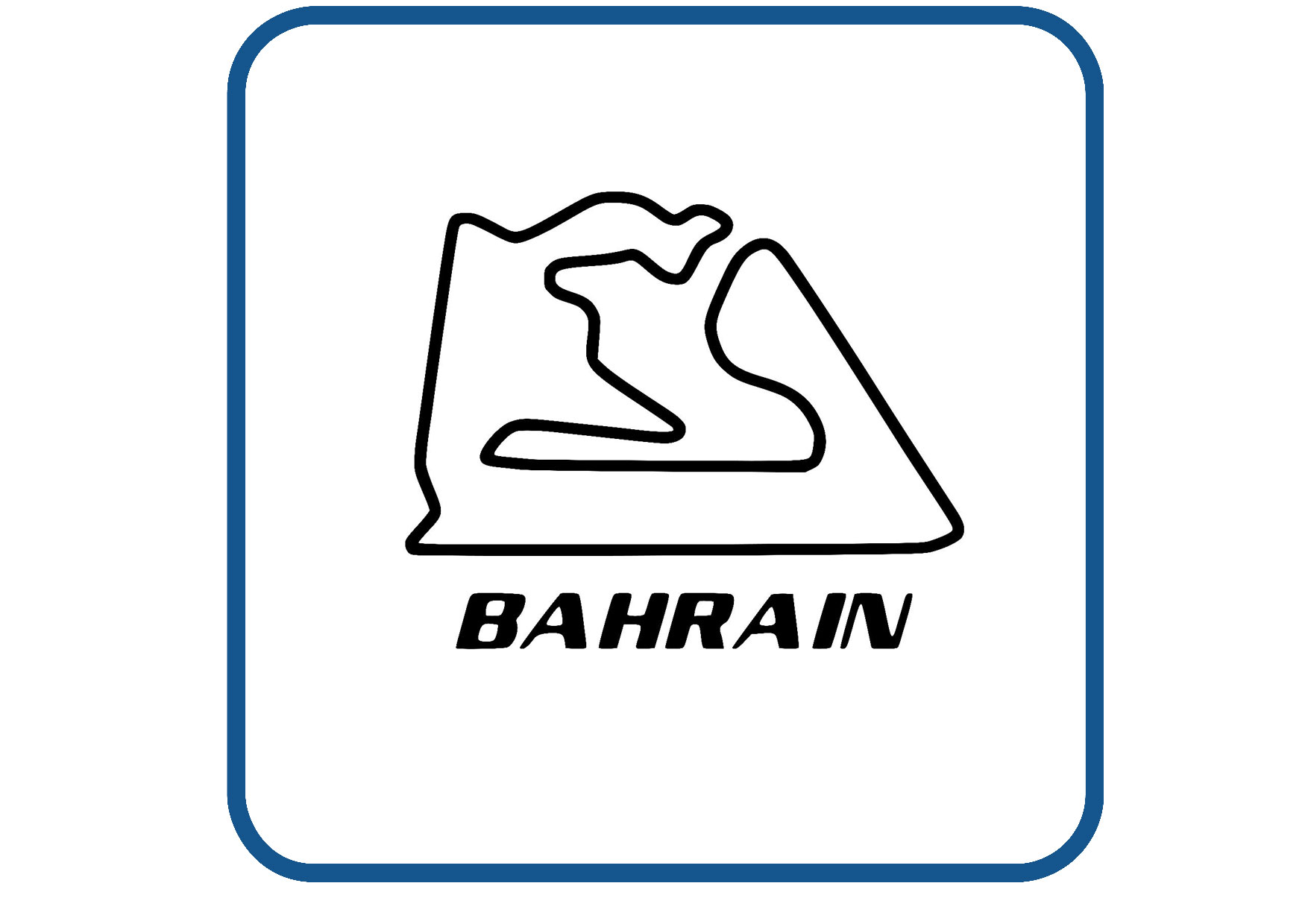 Sakhir Bahrain circuit sticker