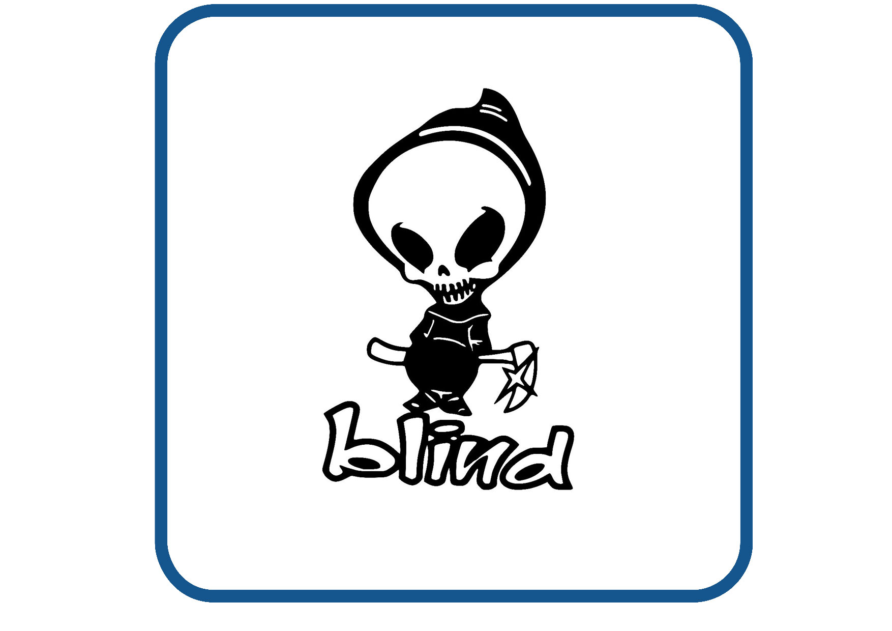 Blind sticker