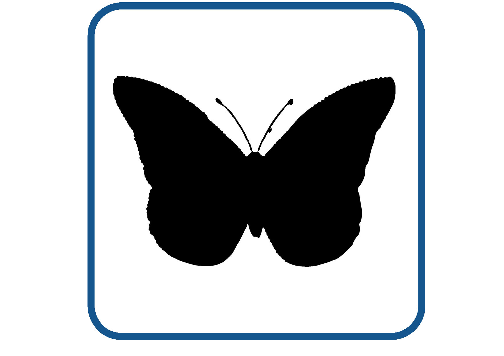 Vlinder design 23 sticker