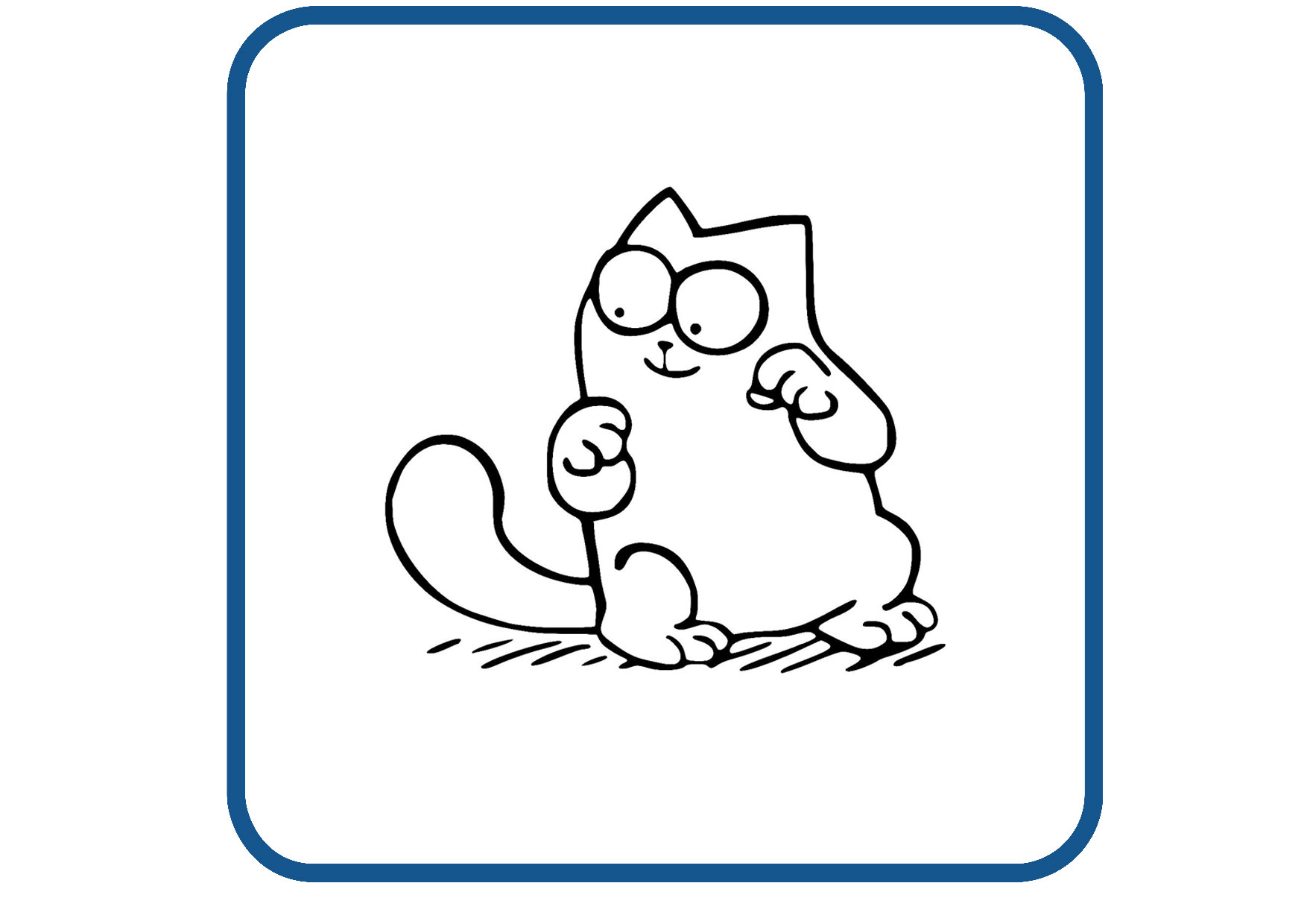 Simon Katze design 4 sticker