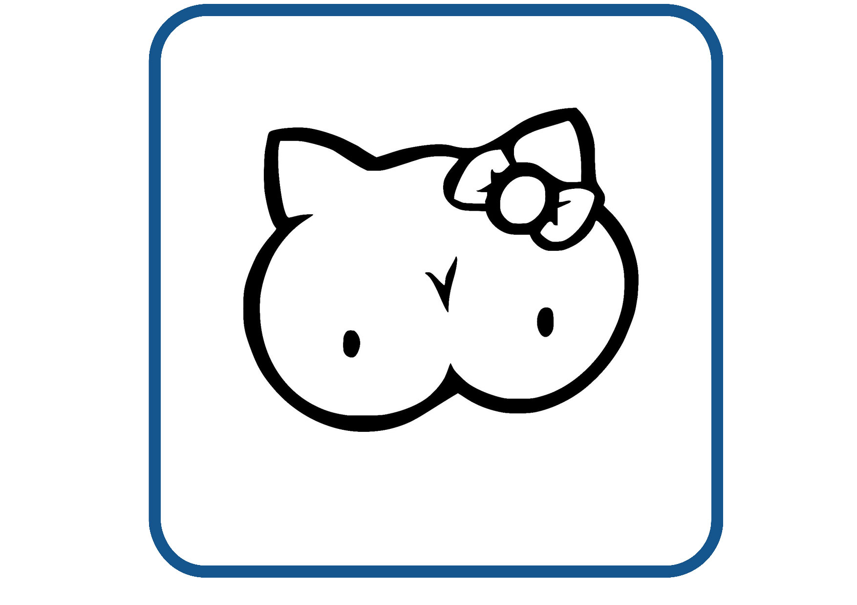 Hello Titty design 2 sticker
