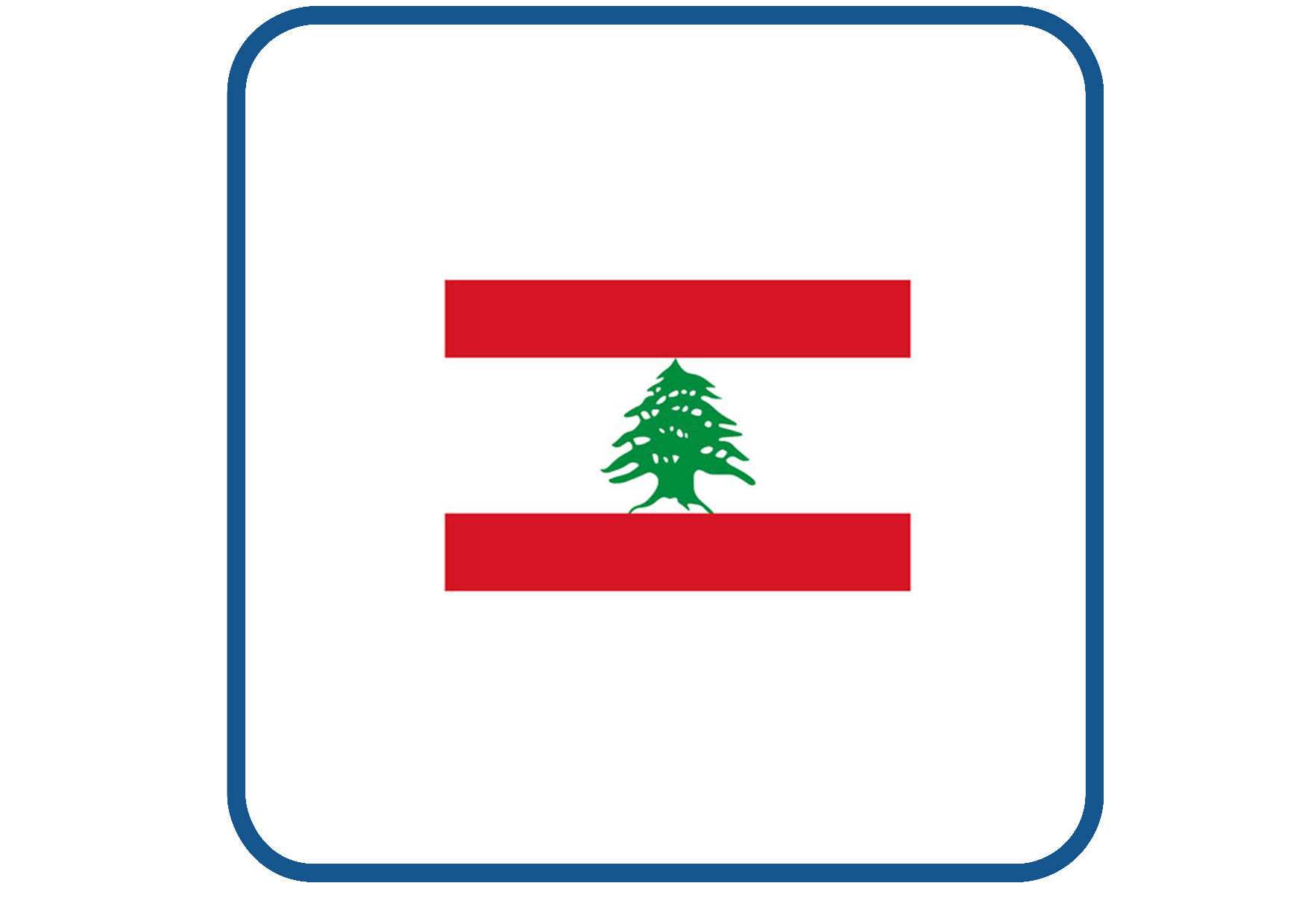 Libanon vlag sticker