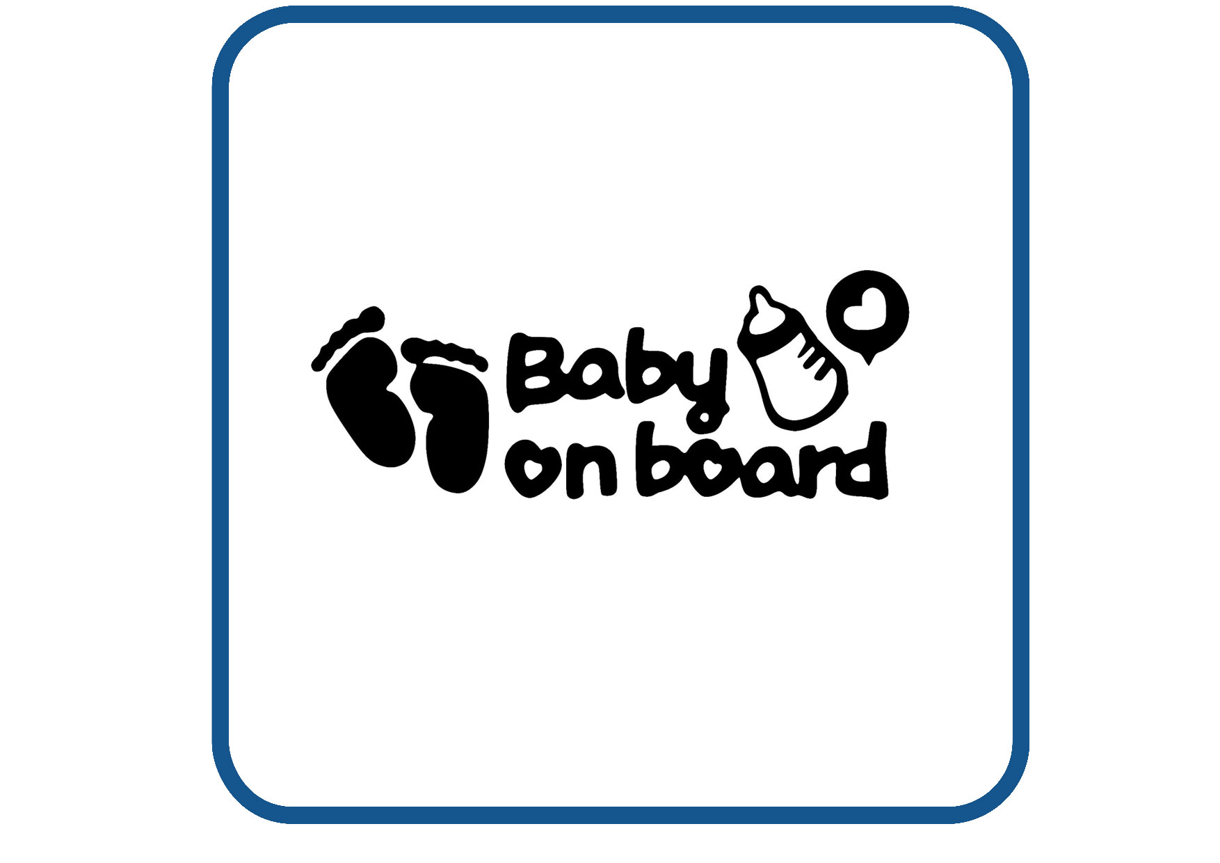 Baby on board design 4 sticker