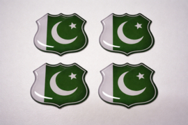 3D Pakistan gel vlag stickers UV-bestendig