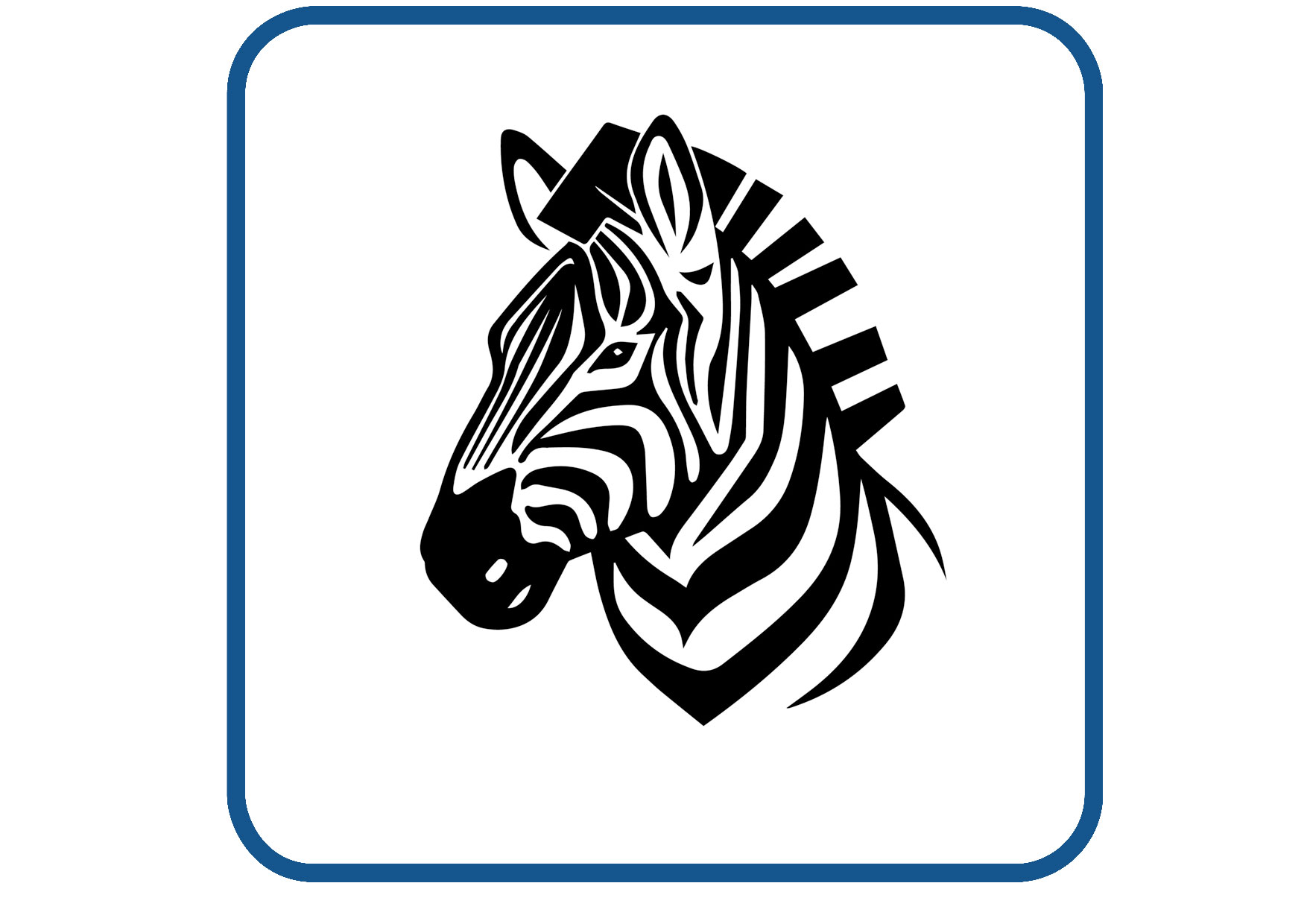 Zebra design 1 sticker