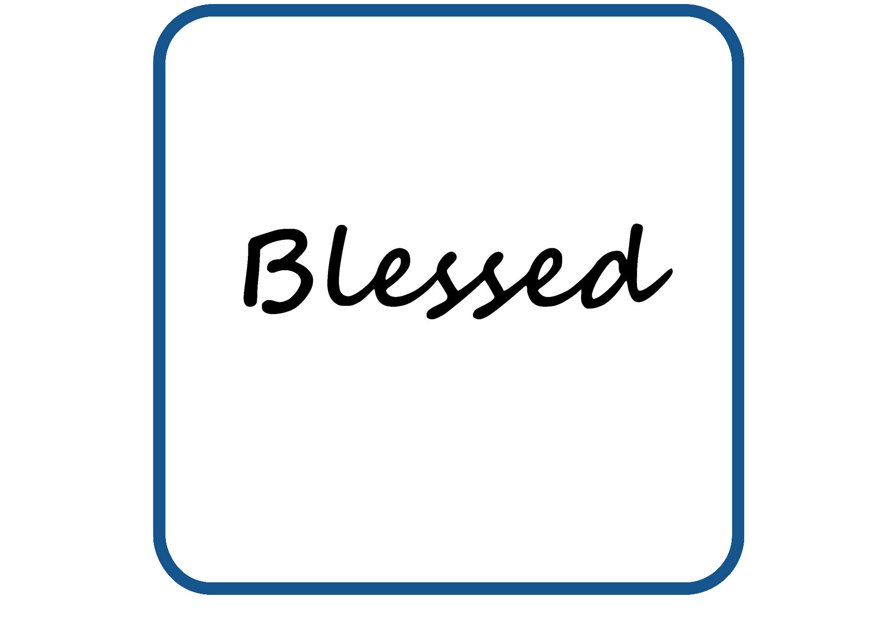 Blessed sticker
