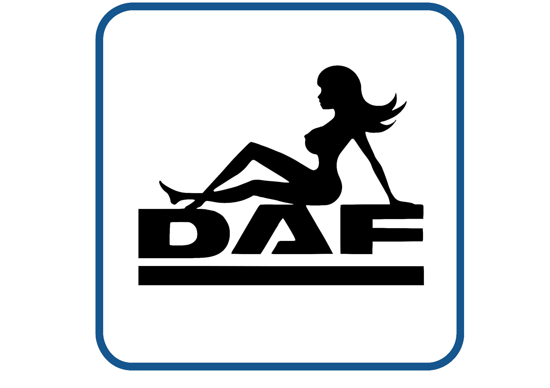 DAF pinup sticker