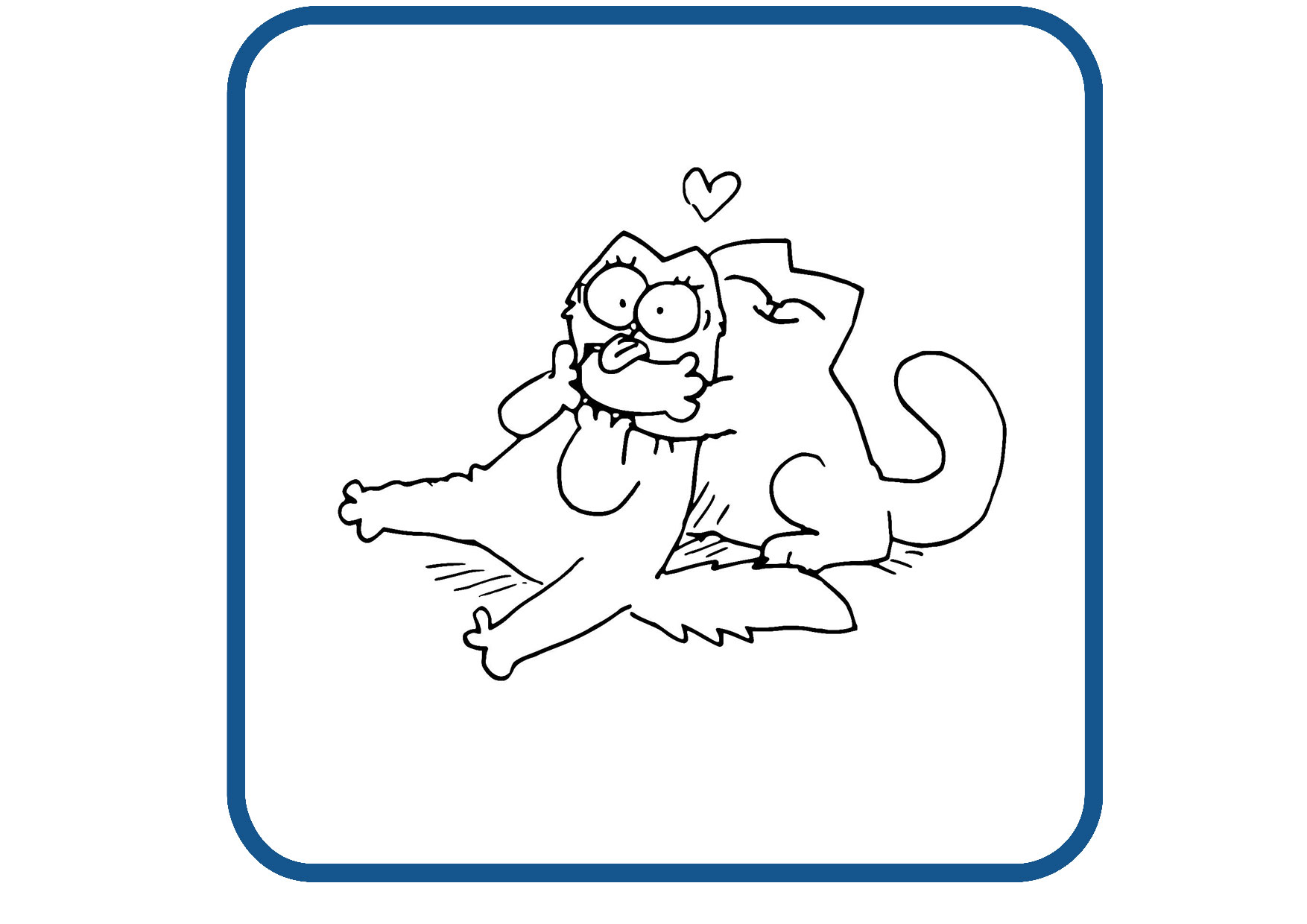 Simon Katze design 8 sticker