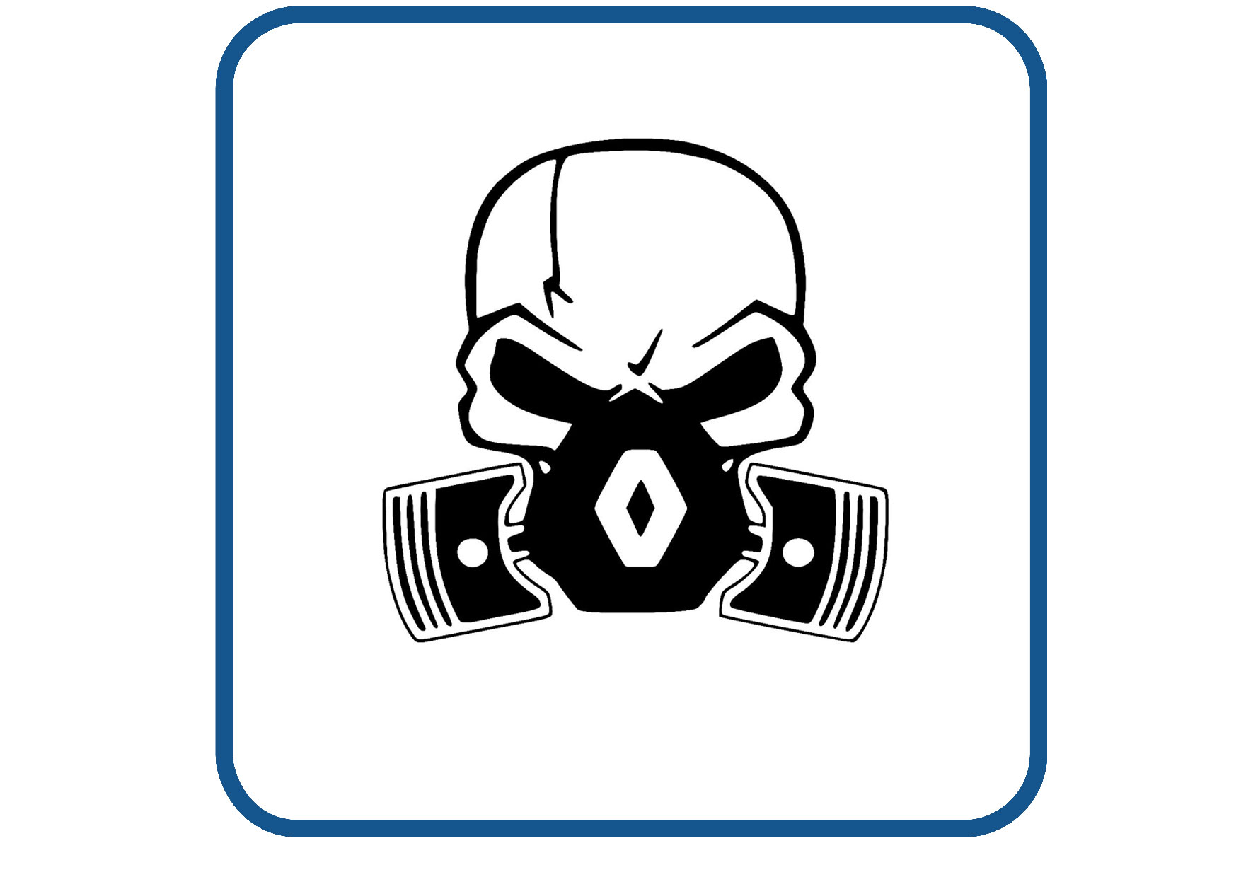 Renault skull sticker