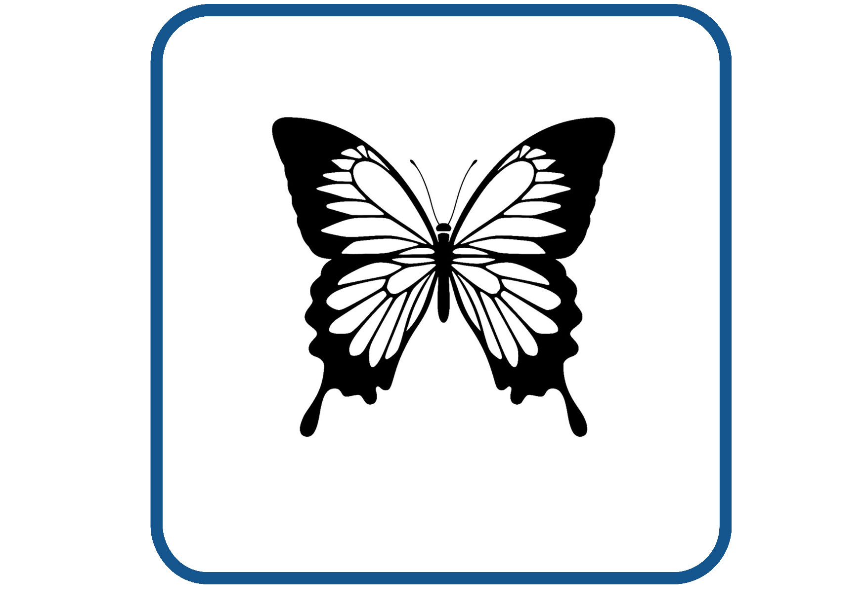 Vlinder design 1 sticker