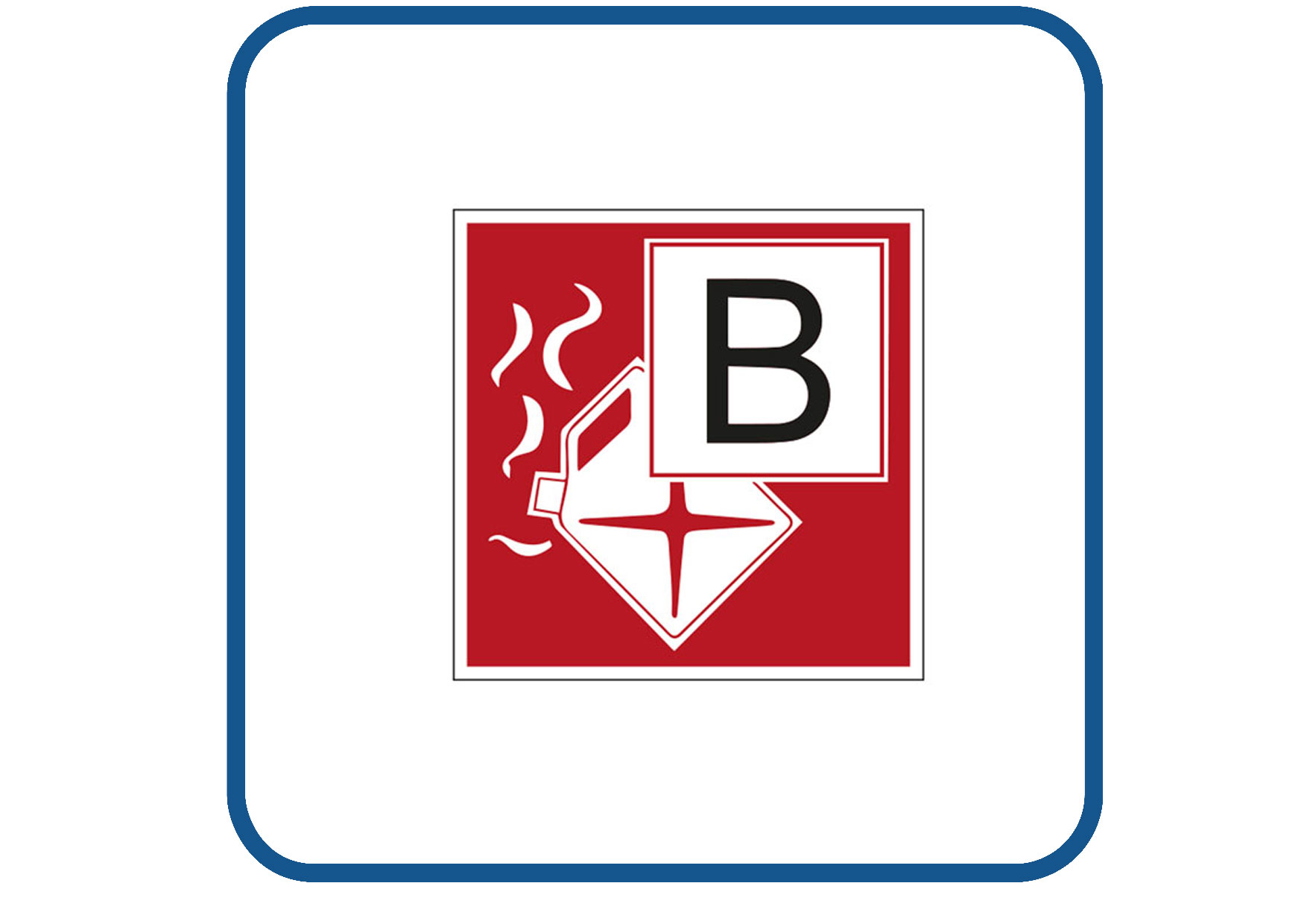 Brandklasse B sticker