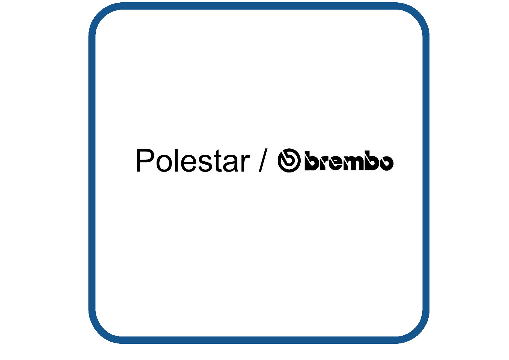 Polestar Brembo remklauw sticker