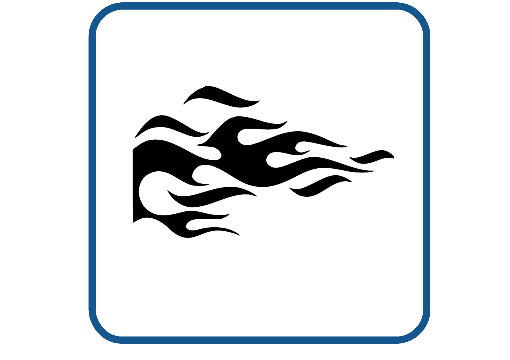 Vlammen design 20 sticker