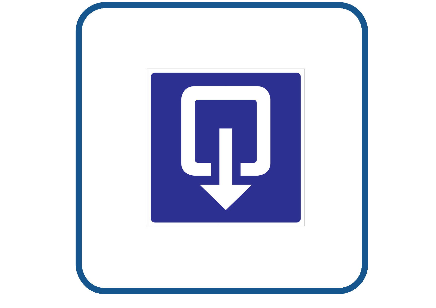 Uitgang sticker