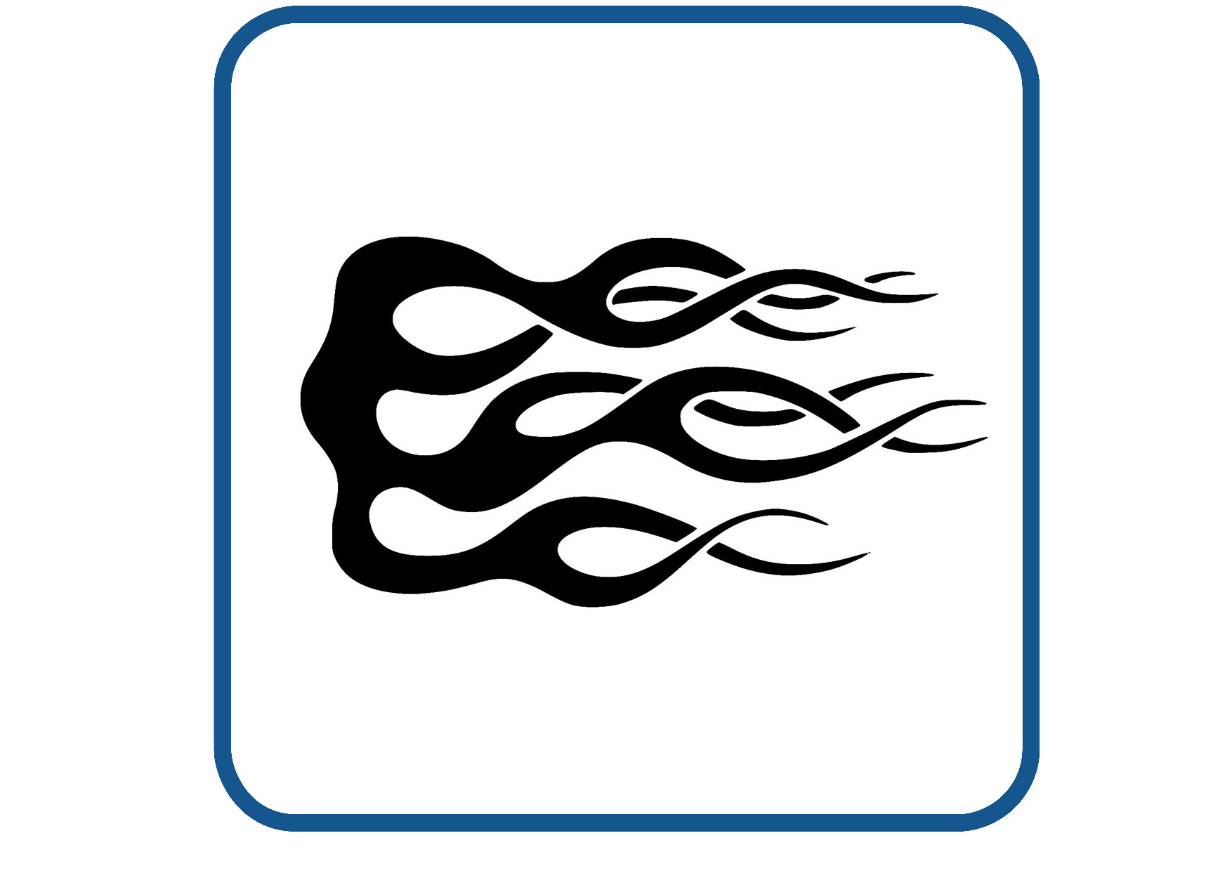 Vlammen design 43 sticker