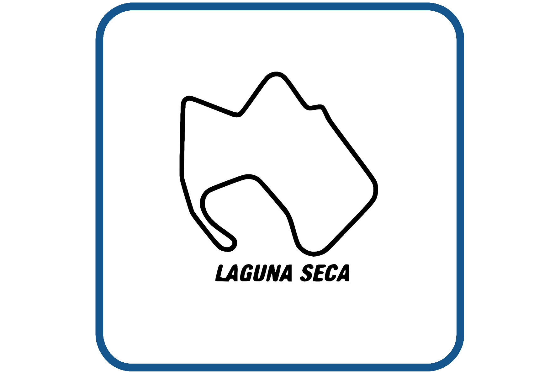 Laguna Seca circuit sticker