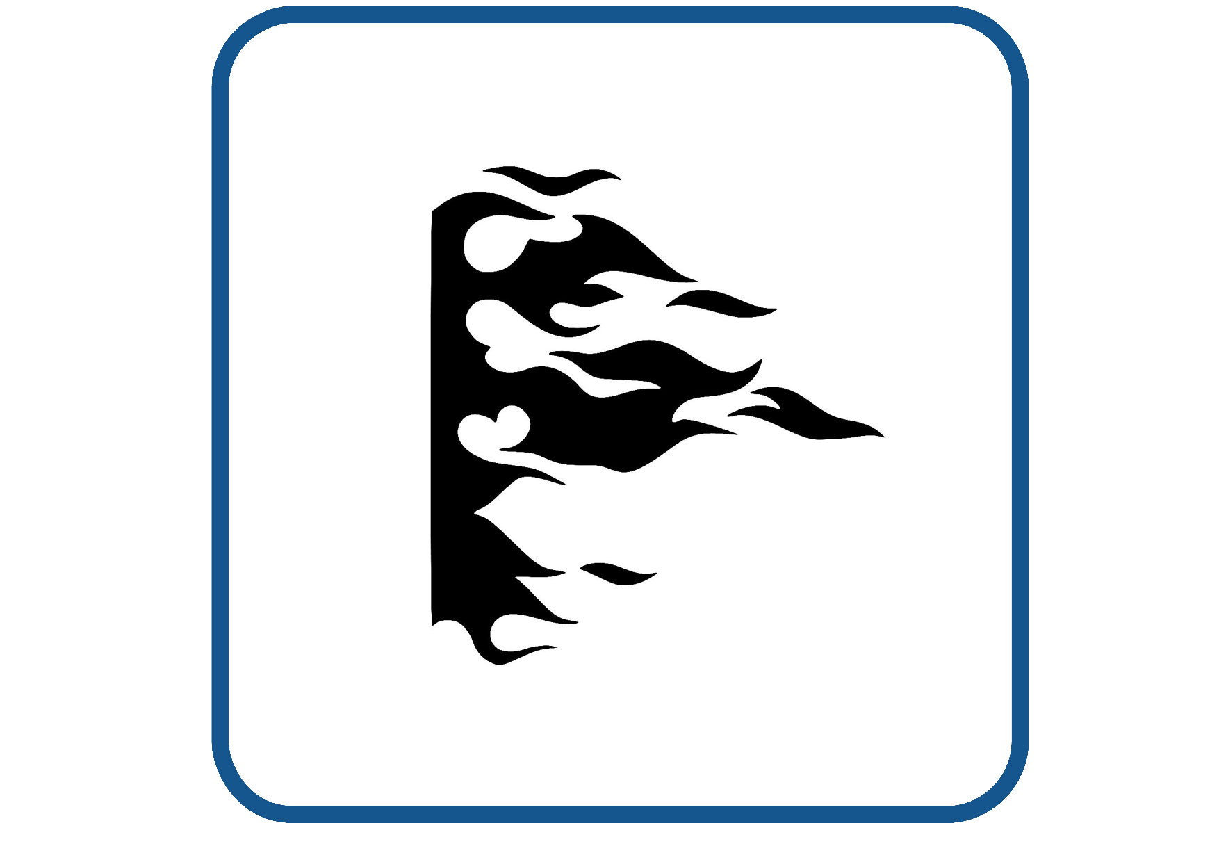 Vlammen design 11 sticker