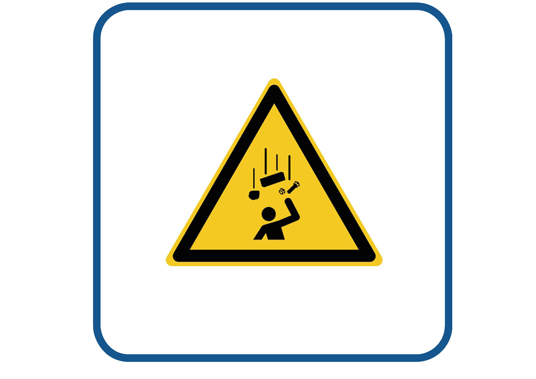 Vallende voorwerpen sticker