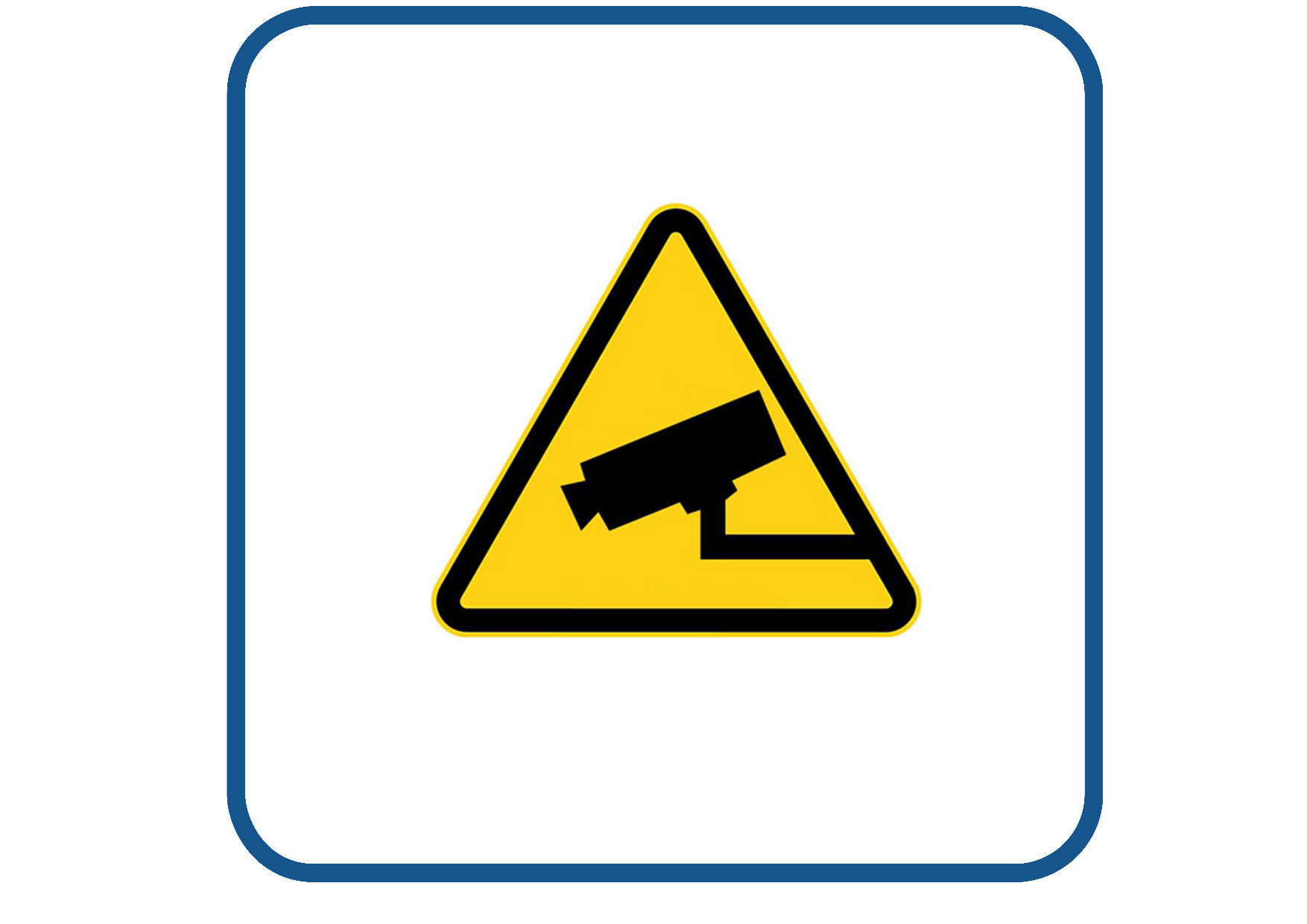 Camera bewaking sticker